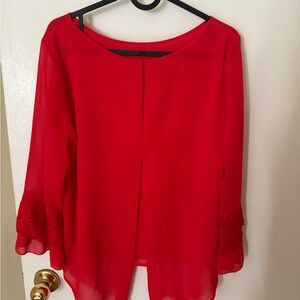 Elegant Red Women's Top